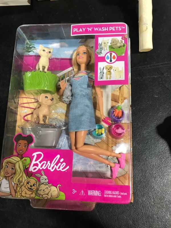 Photo 2 of Barbie Play N Wash Pets Doll And Playset