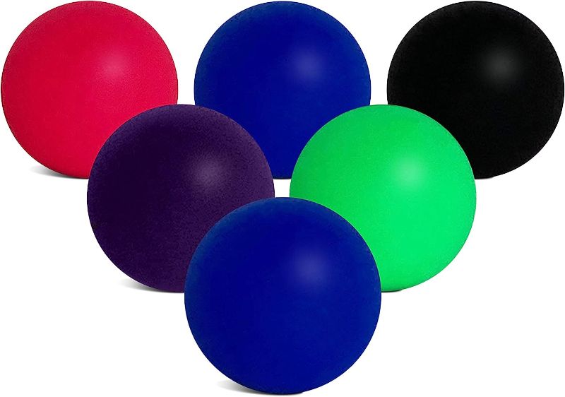 Photo 1 of Beach Paddle Ball Replacement Beach Balls for use with Smash Ball®, Pro Kadima® and Other Beach Tennis Ball Games | 6 Small Paddle Balls in High Visibility Colors
