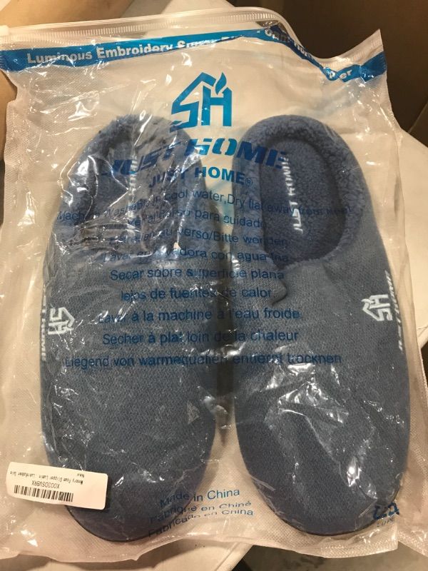 Photo 1 of JustHome Rubber Sole Slipper Size US 9-10 Blue