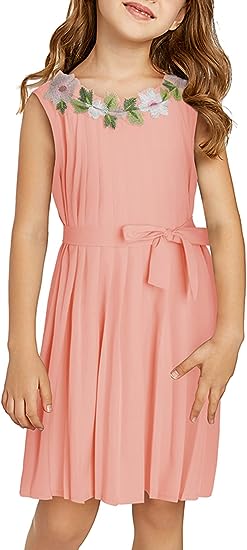 Photo 1 of 2XL Blibean girls summer dress in coral 