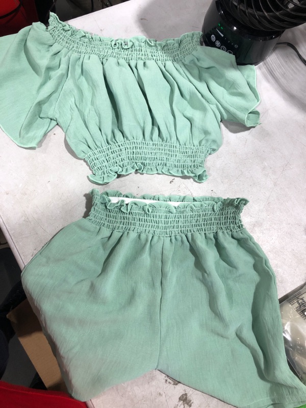 Photo 1 of 3XL girls summer 2 piece short outfit in mint