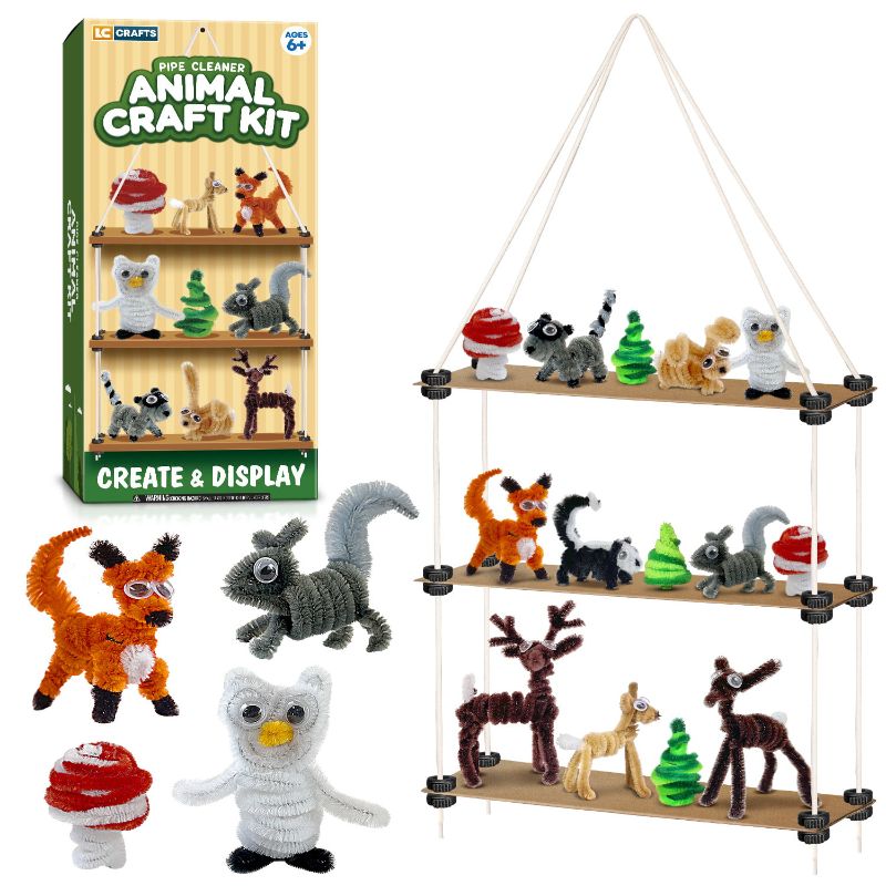 Photo 1 of Art and Crafts Kit for Kids Ages 8-12 Create and Display Animals Kit Includes Supplies & Instruction Best Craft Project for Kids Ages 7 8 9 10 11 1