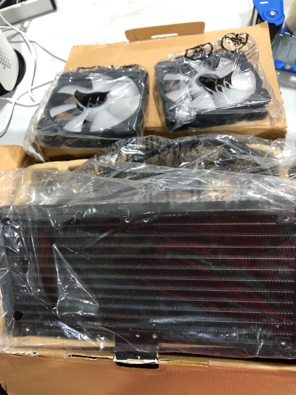 Photo 1 of Corsair H100x RGB Elite Liquid CPU Cooler For Desktop - 32 Dynamic RGB LEDs - SP120 RGB Elite Series PWM Fans with AirGuide Technology - Intel® LGA 1700, 1200, 115X, 2066, AMD® AM5/AM4 Sockets - Black