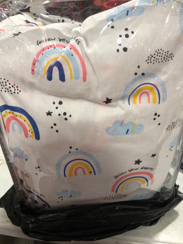 Photo 1 of Baby Lounger Baby Nest Cover for Newborn?Co-Sleeping Baby Nest Cover, Infant Removable Slipcover100% Cotton Breathable Sleeping Bed Cover for Newborn(Rainbows)