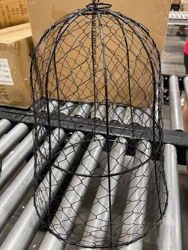 Photo 2 of 13" Diameter x 15.7" Height Garden Chicken Wire Cloche, Plant Protector and Cover