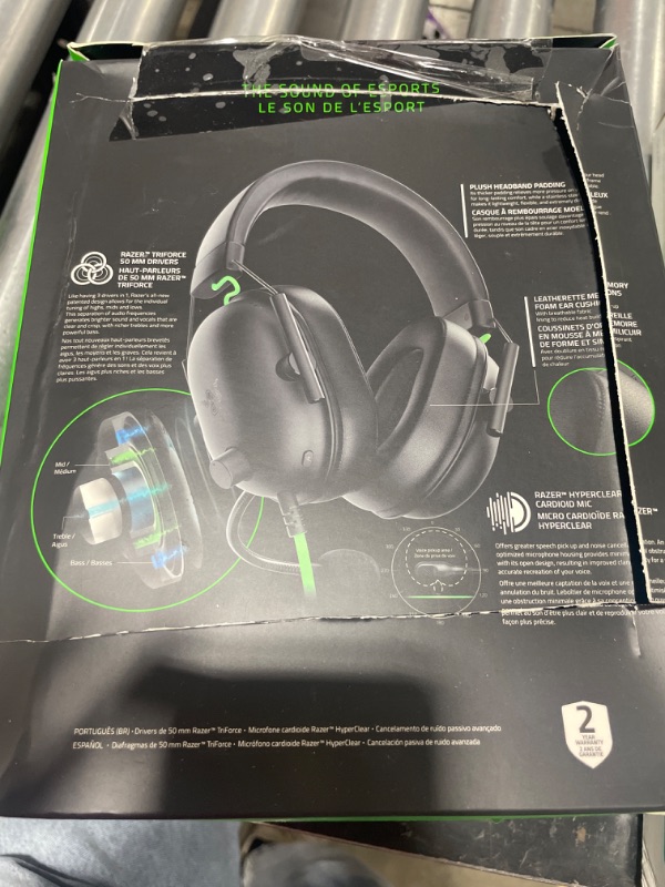 Photo 4 of Razer BlackShark V2 Pro Wireless Gaming Headset: THX 7.1 Spatial Surround Sound - 50mm Drivers - Detachable Mic - for PC, PS5, PS4, Switch, Black Classic Black