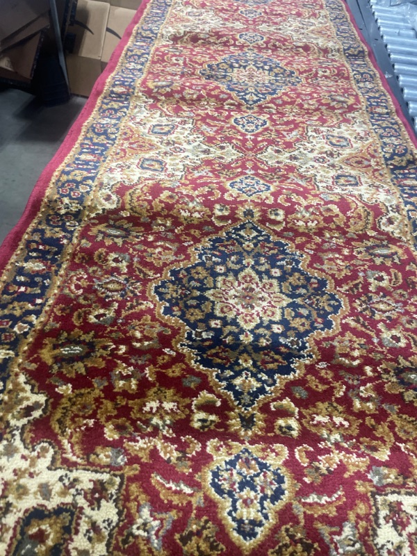 Photo 2 of Kirsten Traditional Oriental Red Runner Rug, 2' x 7' 2 ft 3 in x 7 ft 3 in Runner Red