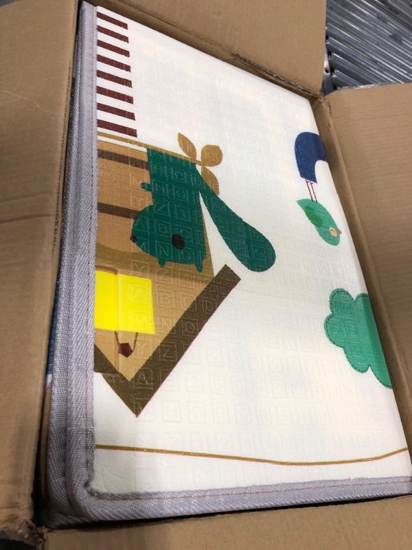 Photo 1 of Baby Playpen with Mat, Large Baby Playard for Toddler, BPA-Free, Non-Toxic, Safe No Gaps Play Yard for Babies, Indoor & Outdoor Kids Activity Center 47"x47"x26.5" with 0.4" Foldable Playmat