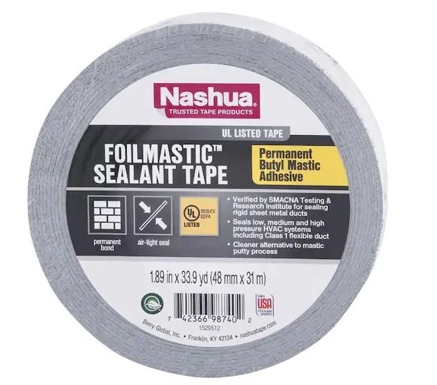 Photo 1 of 1.89 in. x 33.9 yd. Foilmastic Sealant Duct Tape
