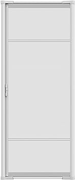 Photo 1 of 36 in. x 80 in. Brisa White Standard Retractable Screen Door