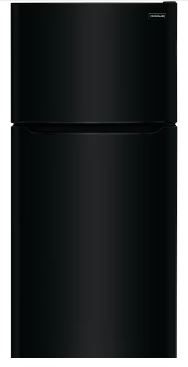 Photo 1 of Frigidaire Garage-Ready 18.3-cu ft Top-Freezer Refrigerator (Black)
