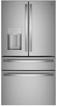 Photo 1 of GE Profile 27.9-cu ft 4-Door Smart French Door Refrigerator with Ice Maker and Door within Door (Fingerprint-resistant Stainless Steel) ENERGY STAR