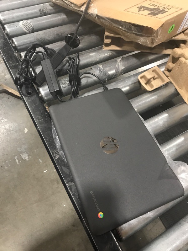 Photo 2 of HP Newest Flagship Chromebook, 11.6" HD (1366 x 768) Display, Intel Celeron Processor N3350, 4GB LPDDR2, 32GB eMMC, Chrome OS, HD Graphics 500, 11A-NB0013DX, Ash Gray Device Only