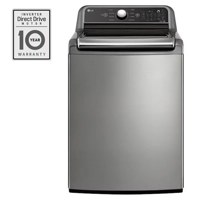 Photo 1 of LG TurboWash 5.5-cu ft High Efficiency Impeller Smart Top-Load Washer (Graphite Steel) ENERGY STAR