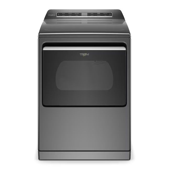 Photo 1 of Whirlpool Smart Capable 7.4-cu ft Steam Cycle Smart Electric Dryer (Chrome Shadow) ENERGY STAR