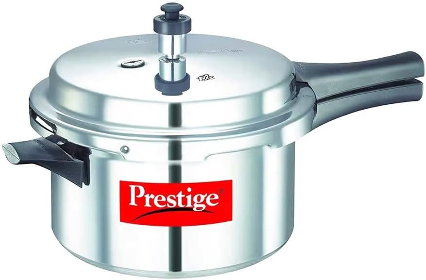 Photo 1 of  Prestige PRP4 Aluminum Pressure Cooker, 4 L, Silver 