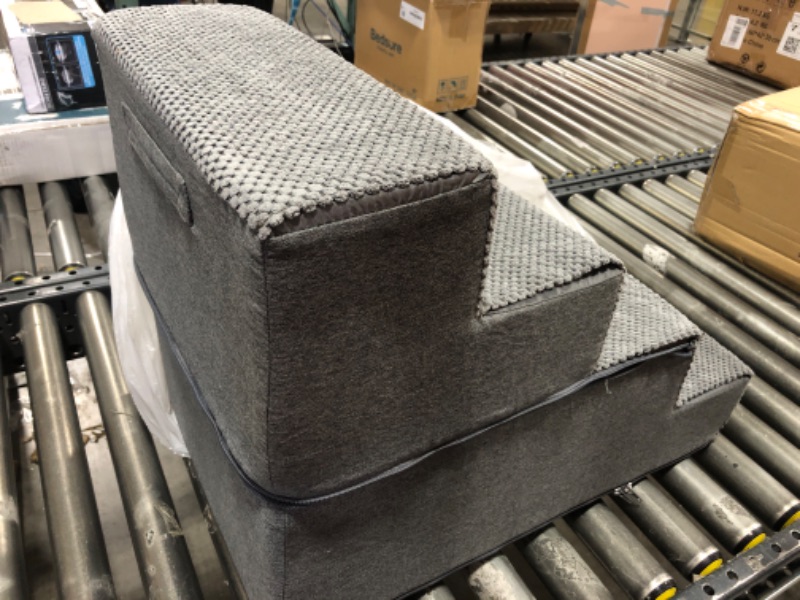 Photo 1 of 4 STEP FOAM PET STAIRS, GREY 