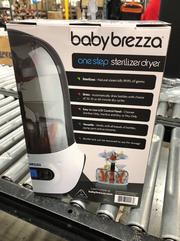 Photo 2 of Baby Brezza Baby Bottle Sterilizer and Dryer Machine – Electric Steam Sterilization - Universal Fit - Pacifiers, Glass, Plastic, and Newborn Feeding Bottles