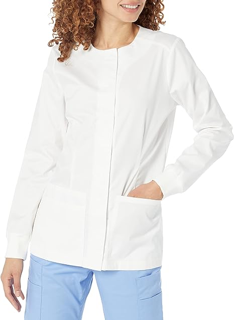 Photo 1 of Amazon Essentials Women's Scrub Snap Jacket (Available in Plus Size)
