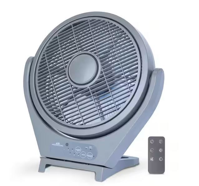 Photo 1 of 12 in. 3-in-1 Swirl Cool Stand Fan with Remote
