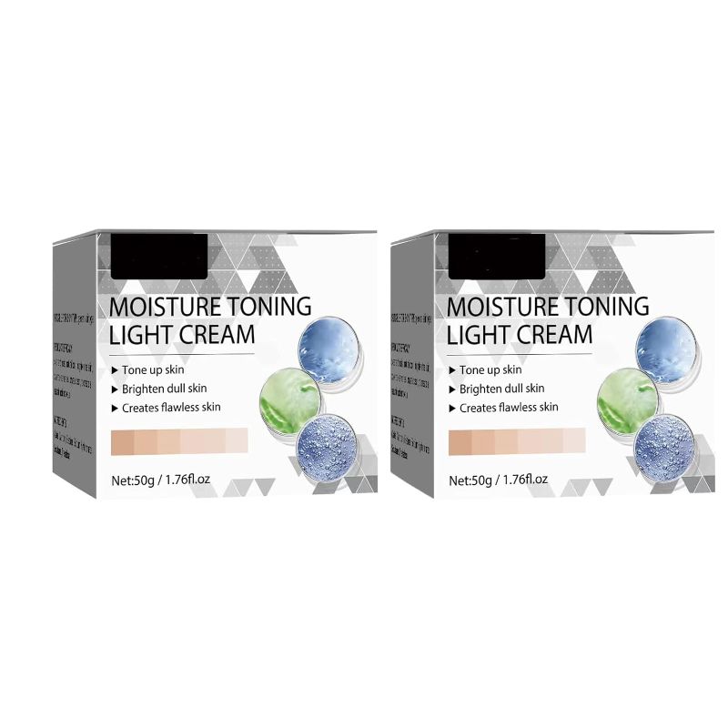 Photo 1 of 2pcs Moisture Toning Light Cream, Hydrating Dark Spot Cream for Brighter Skin, Lightweight Anti-Aging Cream for Dark Spot Corrector 50g 
BB 04/2026