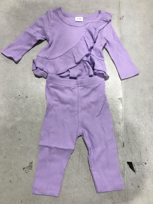 Photo 1 of 0=3 Months Infant Set Purple