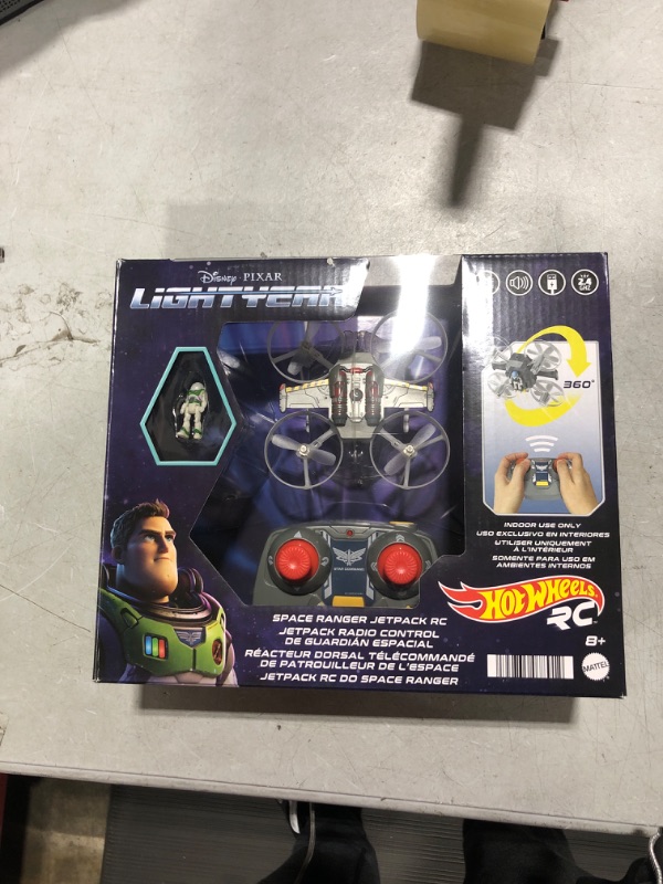 Photo 2 of Hot Wheels Rc Space Ranger Jetpack & Buzz Lightyear Figure, Remote-Control Flying Ship From Disney and Pixar Movie Lightyear