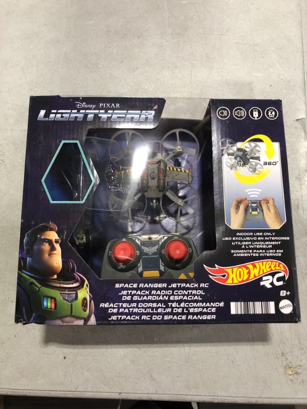Photo 1 of Hot Wheels Rc Space Ranger Jetpack & Buzz Lightyear Figure, Remote-Control Flying Ship From Disney and Pixar Movie Lightyear