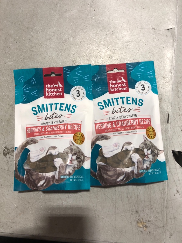 Photo 2 of 2 Pack The Honest Kitchen Smittens Bites: Round Herring & Cranberry Cat Treats, 2 Oz Bag