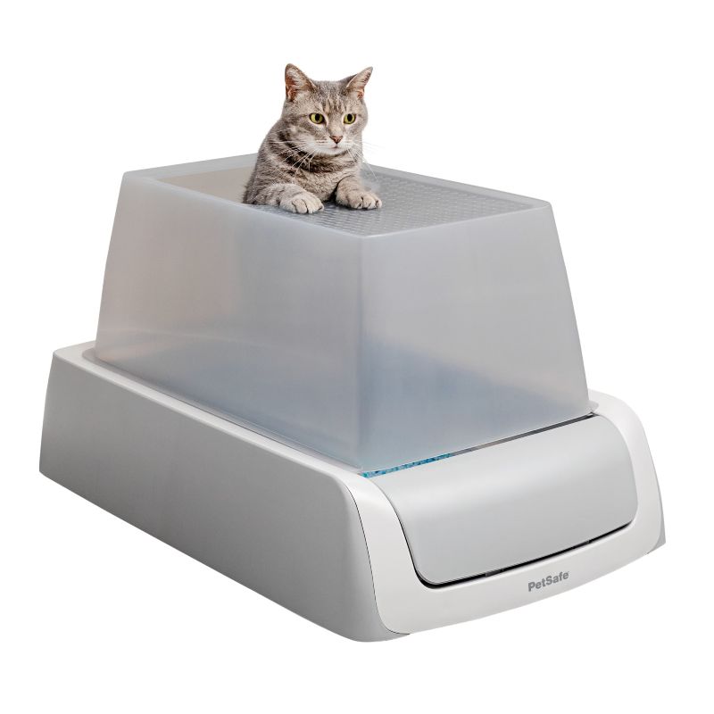 Photo 1 of  ScoopFree Second Generation Top Entry Covered Self Cleaning Cat Litter Box, One Size Fits All, Grey / Grey 