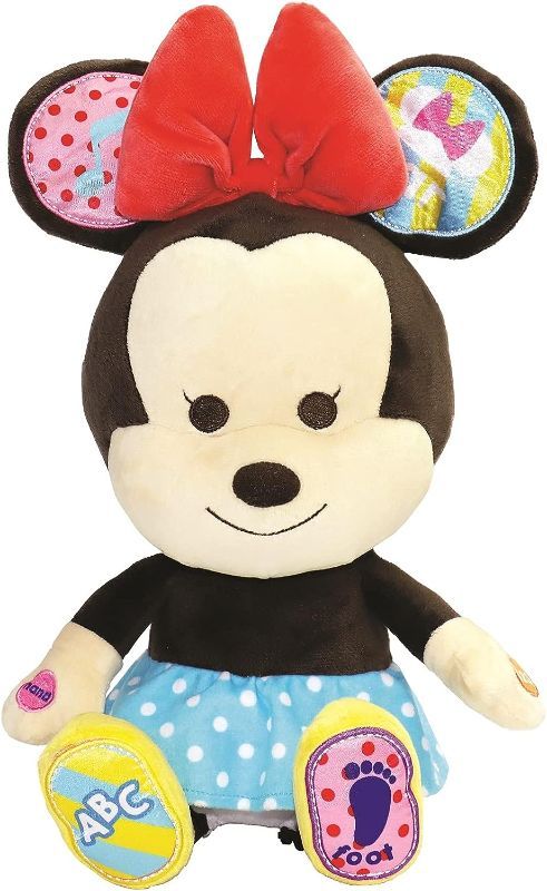 Photo 1 of Disney Hooyay Learn & Play Minnie Mouse Plush with Learning Programs to Teach Children About Letters, Numbers, and Body Parts for Ages 18 Months and Up
