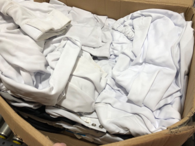 Photo 3 of BOX LOT OF ASSORTED BASEBALL PANTS, YOUTH AND ADULT SIZES, VARIOUS STYLES/COLORS