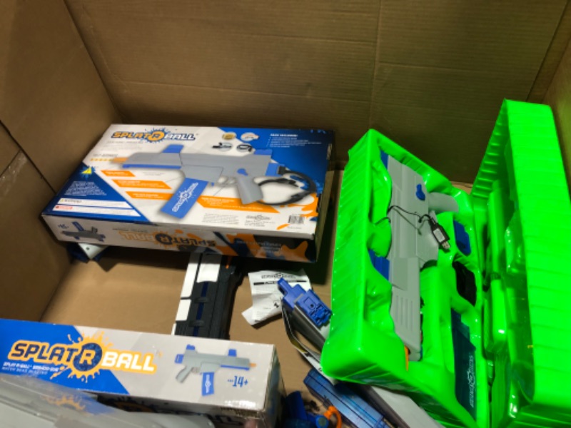 Photo 3 of BOX LOT OF ASSORTED SPLAT-R-BALL WATER GUN BLASTERS, MAY BE MISSING PIECES/DAMAGED