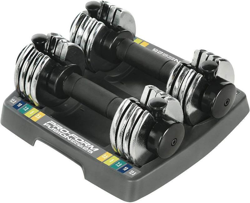 Photo 1 of  ProForm SpaceSaver Dumbbell (25 Double),Black 