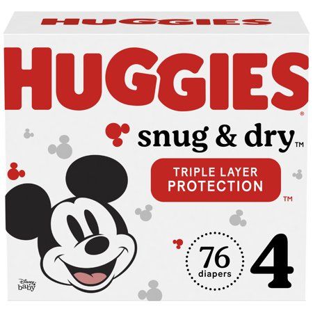 Photo 1 of  Huggies Snug & Dry Baby Diapers Size 4 76 Ct (Select for More Options) 
