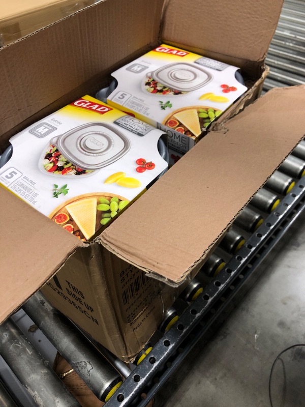 Photo 1 of GladWare Home Entree Food Storage Containers, Medium Square Holds 25 Ounces of Food, 5 Count Set |With Glad Lock Tight Seal, BPA Free Containers and Lids Home Collection 25 oz - 30 Count