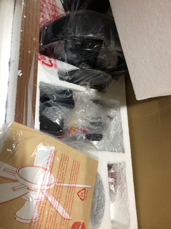 Photo 1 of TALOYA Ceiling Fan with Lights and Remote Control 52 inch Multifunctional Quiet Fan with Three Color Temperature and Dimmable Light and Reversible Blades Black 52 inch