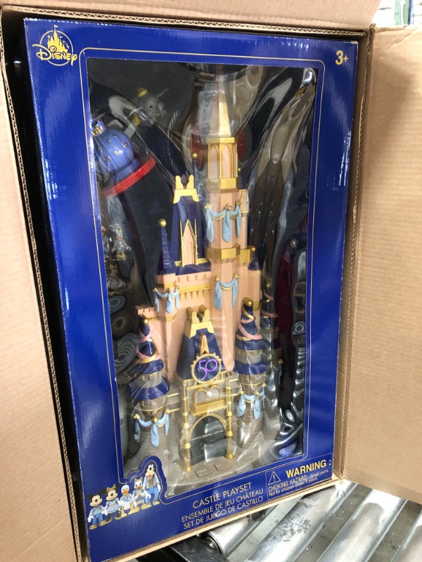 Photo 3 of 2021 Disney Parks 50th Anniversary Cinderella Castle Goofy Playset 23” Light Up