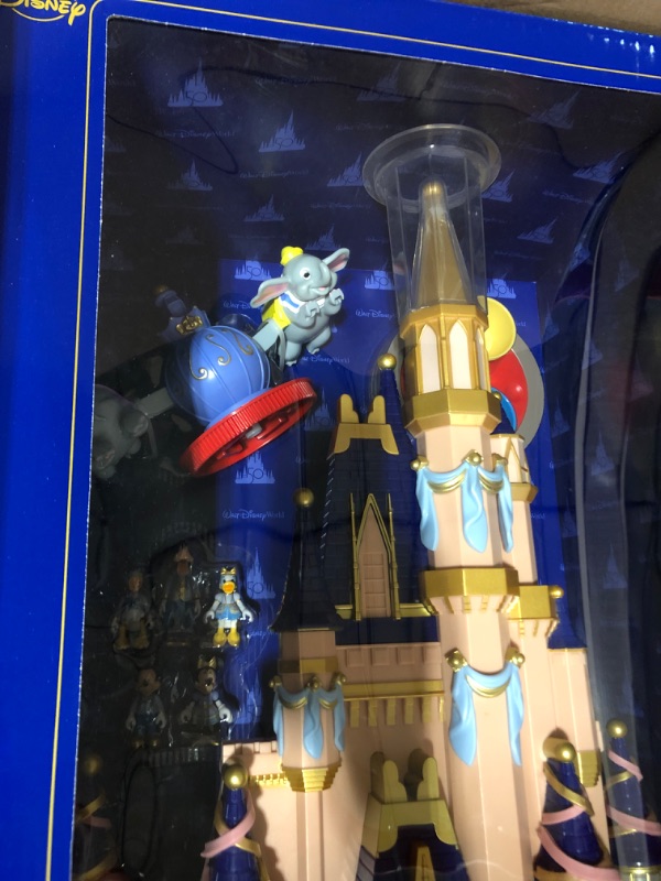 Photo 4 of 2021 Disney Parks 50th Anniversary Cinderella Castle Goofy Playset 23” Light Up