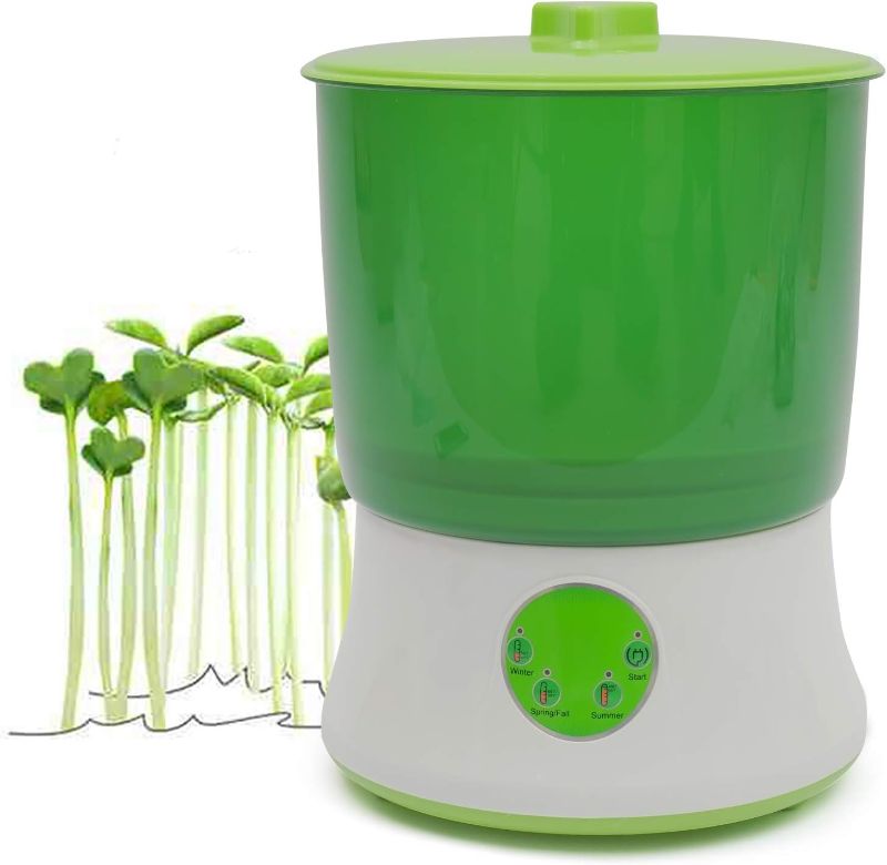 Photo 1 of Ethedeal Bean Sprouts Machine-110V 2-Layer Automatic Bean Sprouts Machine Multifunctional Homemade Sprout, Intelligent Automatic Bean Sprouts Maker
