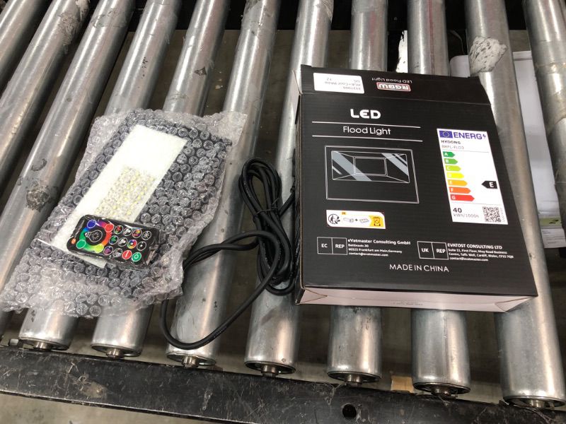 Photo 1 of LED Flood Light Outdoor 400W Equivalent, RGB & 5700K Daylight White Security Lights with Remote, Timing, Color Changing Landscape Lighting, 4000LM, Waterproof IP66 Wall Sconce for Yard, Patio, Garage
