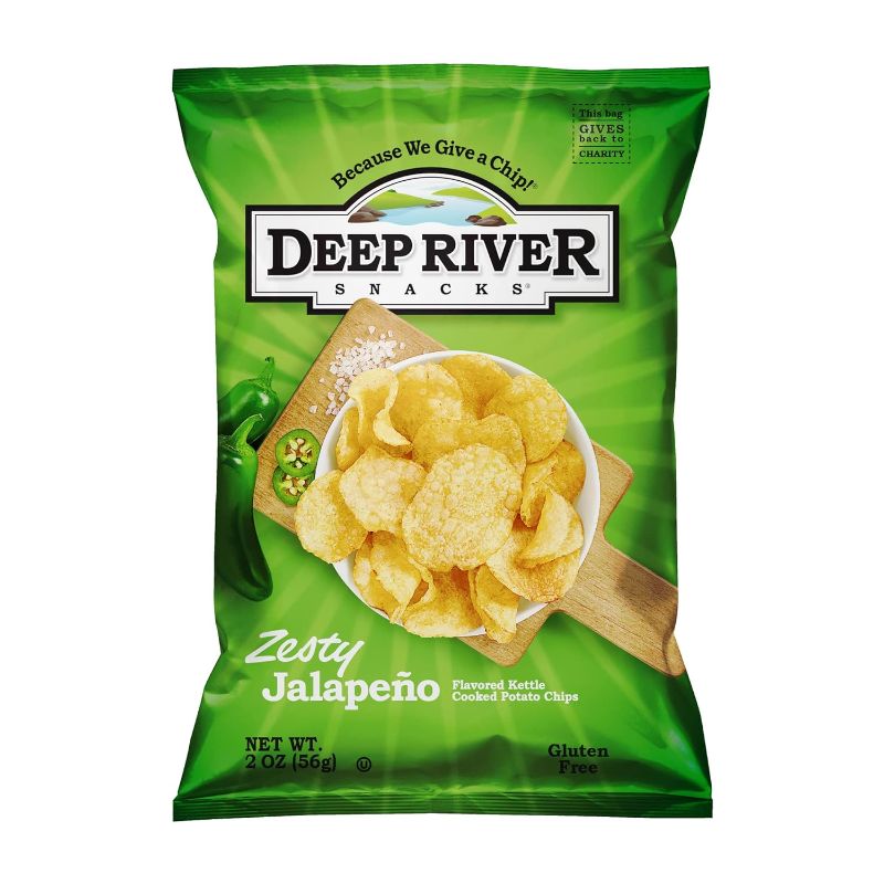 Photo 1 of Zesty Jalapeno Kettle Chips, 2oz, 24 Ct BEST BY JAN 15 24