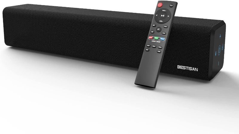 Photo 1 of BESTISAN Sound Bar with Bluetooth 5.0 and Wired Connections Home Audio Sound Bar 