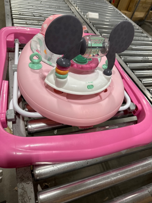 Photo 2 of Bright Starts Minnie Mouse Tiny Trek Walker, Forever Besties, 2-in-1 Walker Ages 6 Months+ Minnie Forever Besties