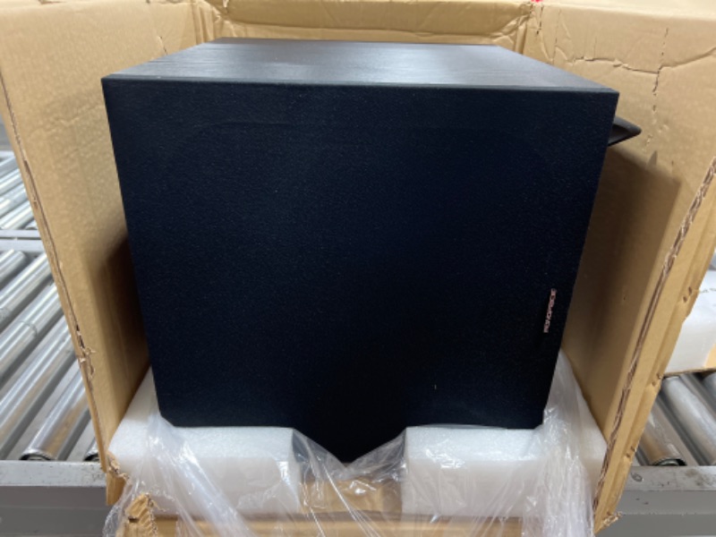 Photo 2 of Monoprice 150W 12" Powered Subwoofer, Black
