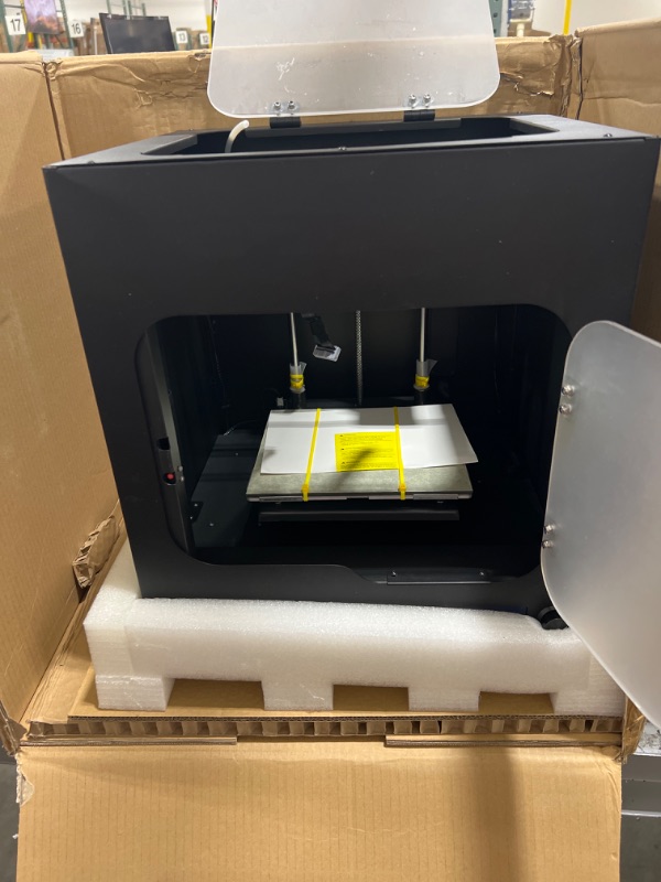 Photo 2 of Monoprice Maker Ultimate 2 3D Printer - with (200 x 150 x 150 mm) Heated and Removable Glass Built Plate, Auto Bed Leveling, Internal Lighting (PARTS ONLY DOES NOT TURN ON)