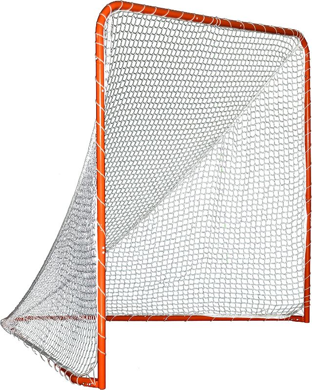 Photo 1 of 6 x 6FT Lacrosse Goal, Portable Lacrosse Net with Steel Frame, Backyard Lacrosse Goal Net for Kids & Adults, Lacrosse Training Equipment for Youth