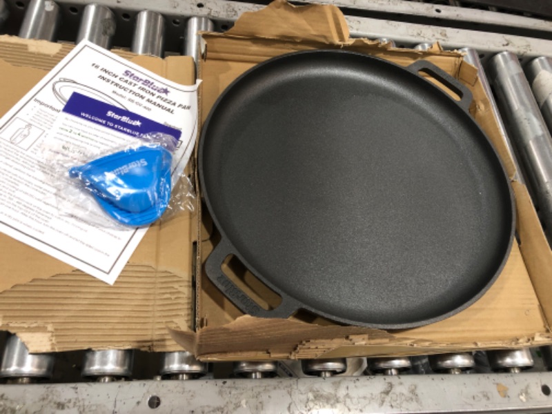 Photo 2 of 16 Inch Cast Iron Pizza Pan