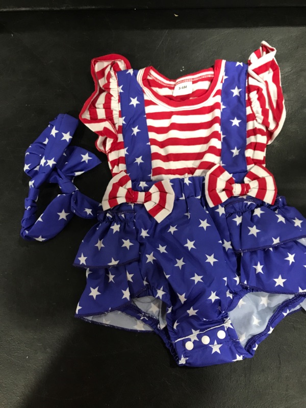 Photo 1 of BABY GIRLS OUTFIT FOR FORTH OF JULY SIZE 3-6 MONTHS