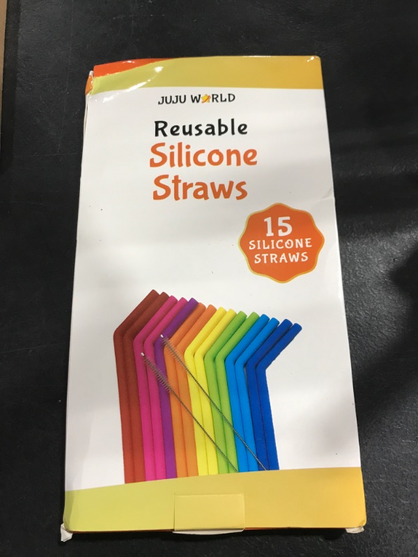 Photo 2 of 15 FITS ALL TUMBLERS STRAWS - Reusable Silicone Straws for 30 and 20 oz Yeti - Flexible Easy to Clean + 2 Cleaning Brushes - BPA Free, No Rubber Taste Drinking - Best Value for Money Pack
